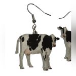 Cow print earrings Photo 1