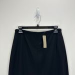 J.Crew Pencil Knee Length Skirt Italian Bi Stretch Wool Black $168 US 4 NWT Photo 3
