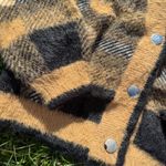 English Factory Checkered Plaid Cardigan Photo 2