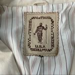 My Tribe Ivory Jacket with Leather Trim Photo 12