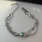 Link Chain Snake Bracelet for Men Women Streetwear Punk Hip Hop Unisex Style Silver Photo 5