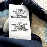 Ramy Brook Clam Mini Dress Striped Side Ruched Ribbed Knit Pullover Blue XS NWT Photo 5