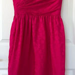 Vintage 100% Silk Pink Sweetheart Strapless Dress Size 10 Photo 0