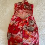 Tiger Mist  Floral Dress in Pink and Red Photo 4