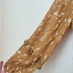 Anthropologie  Dolan Mustard Floral Long Sleeve Dress size XS Photo 4