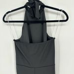 Bebe  Women's Ruffle Halter Tie Neck Jumpsuit‎ Pants Black Size 4 NEW Photo 7