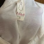 Chalet Tunic Top Womens Medium Ivory Cowl Neck Lagenlook Asymmetrical Blouse Photo 6