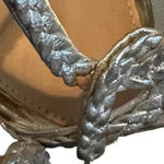 Badgley Mischka  Evoke Dress Sandal High Heel Silver Metallic Size 6.5 Women's Photo 10