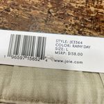 Joie NWT  Women's High Rise Zip Fly Linen Blend Pleated‎ Shorts Rainy Day Large Photo 3