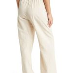 Elodie Straight Leg Linen Pants In light Taupe wide leg summer flowy Photo 2