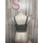 American Eagle  Striped Ribbed Crop Tank | Stretchy Fitted Cami Top Size Small Photo 2