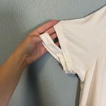 Universal Standard  Split Sleeve White Crewneck Tee 3X Classic Lightweight Preppy Photo 5