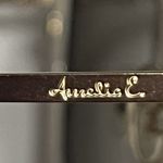 Amelia E. Gaya Sunglasses White Gold Metal Bold Chic Classic Square 54 Photo 4