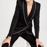 Veronica Beard Dickey Jacket with Crystal Trim in Black Size 6 Photo 0