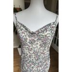 BCBGeneration  Slip Dress Womens 8 Geranium Combo Floral Tulip Hem Cowl Neck Photo 1