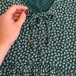 American Eagle Floral Mini Dress Women’s Small Teal Green White Cottagecore Photo 7