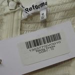 Reformation NWT Nikita Midi in Ivory Tank Tie Straps Flounce Hem Dress 10 Photo 2