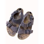 Birkenstock  gray women’s leather suede shoe sandal size 5.5 (36) SKU 4298 Photo 10