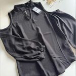 Adrianna Papell Tops | Womens Cold Shoulder Black Top $89 Photo 0