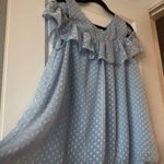 Entro Baby Blue Cold Shoulder Top - L Photo 3