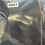 Ted Baker  women’s navy blue patterned pants with colorful stripes down the side Photo 6