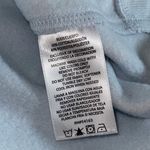 DKNY  Ladies Crewneck Fleece Sweatshirt Large Light Blue EUC‎ Photo 5