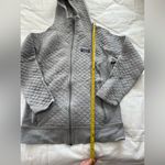 Patagonia Gray Quilted Zip-Up Hoodie women’s size medium Photo 1
