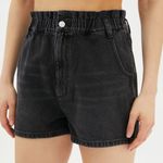 BDG Pull-On High Waisted Mom Short Black Denim NWT Size XS Photo 1