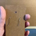 Source Unknown Resin Carved Teardrop Earrings in Coral Pink - Floral Photo 1