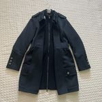 Moschino  Womens Black Wool blend Front Button Peacoat Size 40 Photo 1