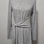 Anthropologie Postmark Providence Gray Tie Waist Knit Tunic Size Small Photo 3