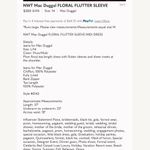 Mac Duggal  2143  Womens FLORAL FLUTTER SLEEVE MIDI DRESS Photo 5