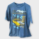 Ford Mustang “Mach 1 1971” Graphic Tee – XL (BNWOT, Distressed Flaw) Blue Photo 1