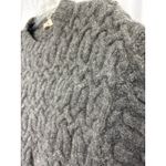 J.Crew Sweater Cable Knit Mens Size L Fisherman Pullover Dark Gray L Photo 3