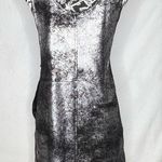 BLANK NYC Leather Overall Dress Metallic Pinafore Photo 2