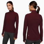 Lululemon Outrun the Elements 1/2 Zip Long Sleeve Running Top in Garnet Size 4 Photo 1