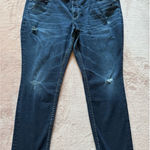 Silver Jeans  Womens Boyfriend Distressed Blue Denim Jean Sz‎ 24 Photo 0