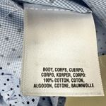 Waverly Grey Top Womens XS Blue Cotton Polka Dot Ruffle Minimalist 100% Cotton Photo 3