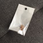 Paw Print Cut Out Stainless Steel Fashion Stud Earrings, ROSE GOLD Pink Photo 13