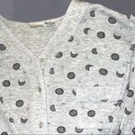 JM Moments pj thermal style pj set with various moon designs Gray Size M Photo 3