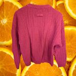 Fenn Wright Manson Basix Fenn‎ Wright Manson Red Knit Sweater Size Medium Photo 4