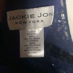 NWT Jackie Jon NY special occasion Navy Lace Glitter Dress Women’s Size 12 Blue Photo 6