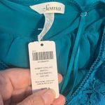 NWT Soma Blue shimmer floral lace babydoll size S Blue Photo 4