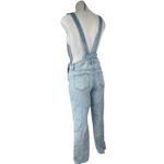 Paige Blue Sierra Denim Distressed Crop Frayed Jeans Romper Jumpsuit Overalls 24 Photo 4