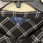 Kaari Blue  XL long sleeve black and white top Photo 3