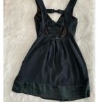 Walter Baker Silk Black Midi Dress Open Back Bow Detail Cocktail Party Size 0 XS Photo 6