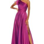 Mac Duggal 67476 Womens PLEATED ONE SHOULDER CHIFFON GOWN Photo 0