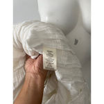 Max Studio sleeveless white cotton tiered flowy gathered house Dress Size L Photo 4