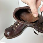 Vintage Leather Ski Boots Womens Size 6 Antique Collectible Winter Outdoor Aspen Brown Photo 5