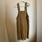 ZARA Jamie Jumpsuit Sz Small Denim Romper Bib Overall in Brown Mustard Photo 2